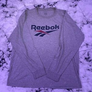 Long Sleeve Gray Reebok Shirt (Large)